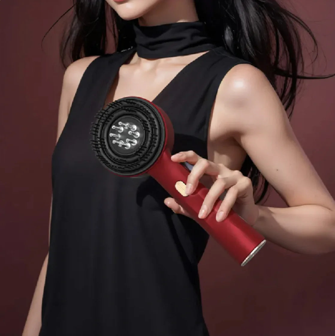 Scalp Therapy Comb – Red Light & Deep Massage for Hair Growth | InfraGlow™