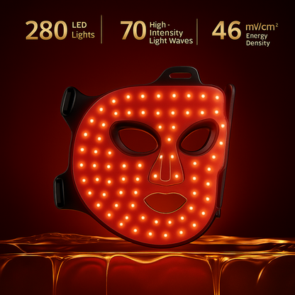 LED Therapy Mask – Red Light for Anti-Aging & Skin Glow | InfraGlow™