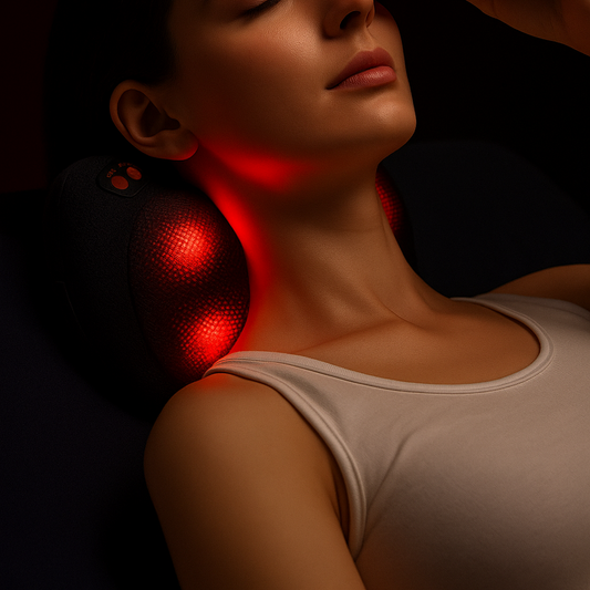 Infrared Massage Pillow – Deep Tissue Neck & Shoulder Relief | InfraGlow™