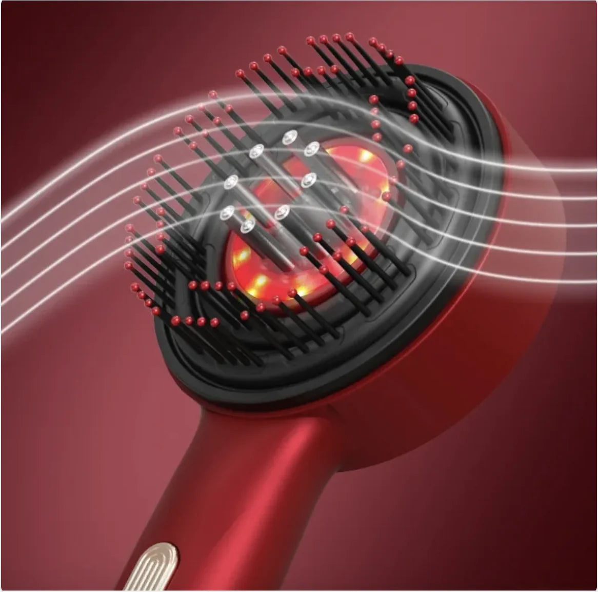 Scalp Therapy Comb – Red Light & Deep Massage for Hair Growth | InfraGlow™