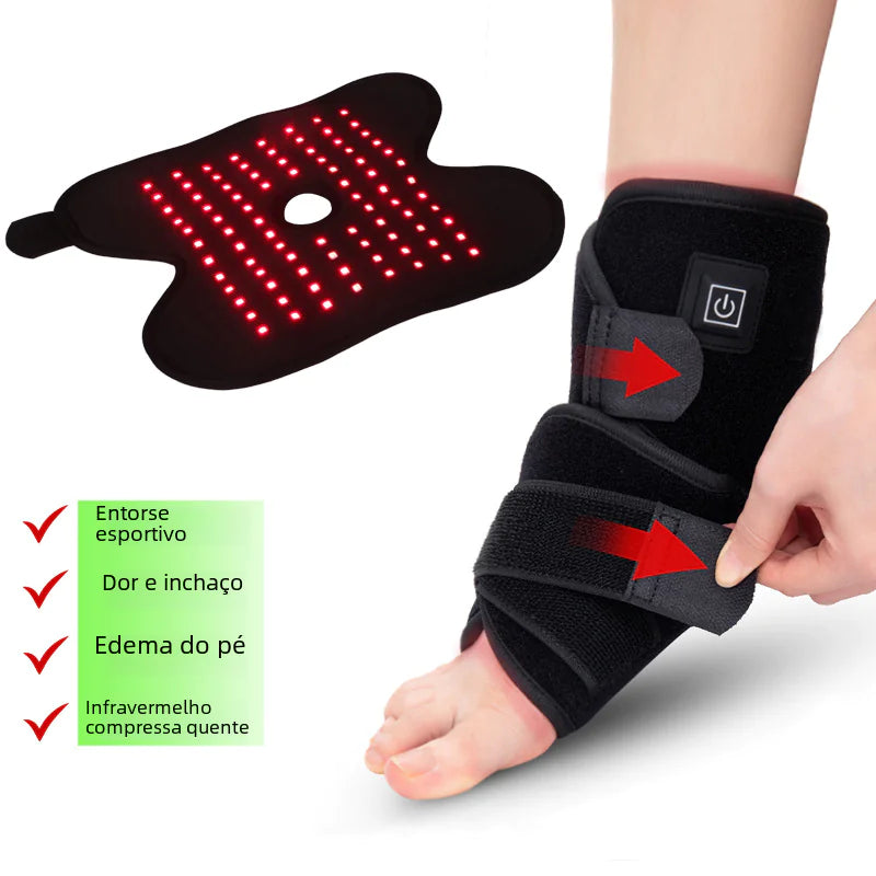 Infrared Ankle Wrap – Red Light Therapy for Joint Pain & Swelling | InfraGlow™