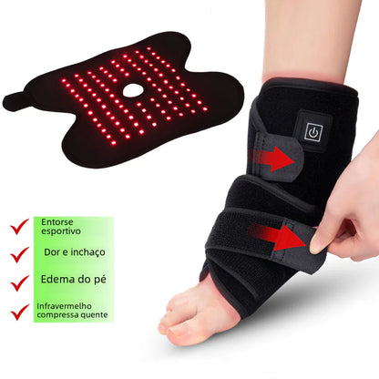Infrared Ankle Wrap – Red Light Therapy for Joint Pain & Swelling | InfraGlow™